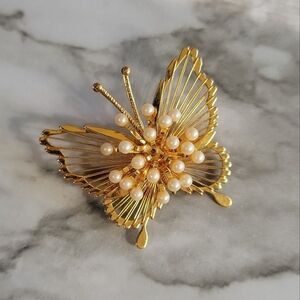 Monet Butterfly Brooch